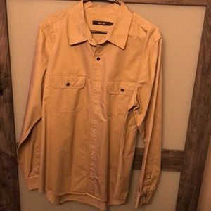 SSUR Tan Button Down Shirt in Size XL
